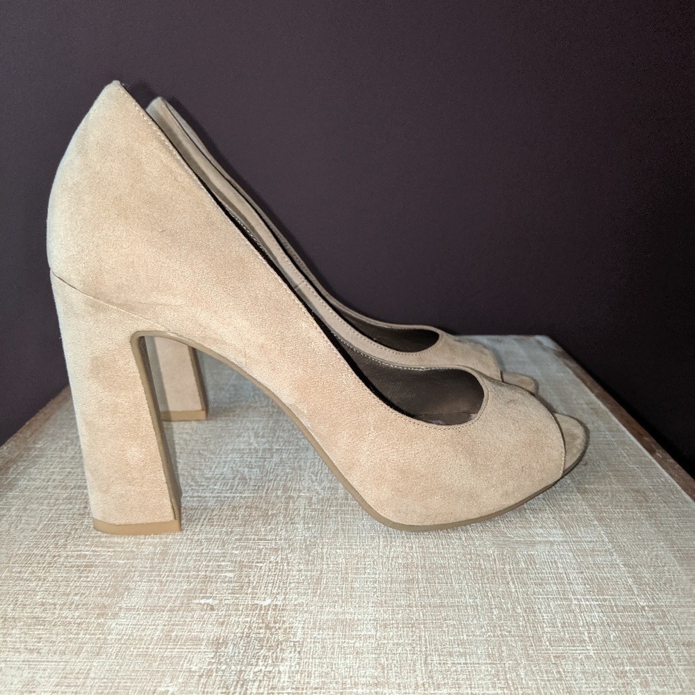 MODA Spana Tan Suede High Heels